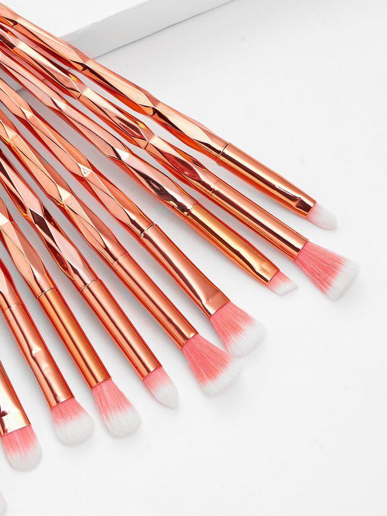 Diamond Shaped Handle Eye Brush 11pcs-makeup-Des Mess