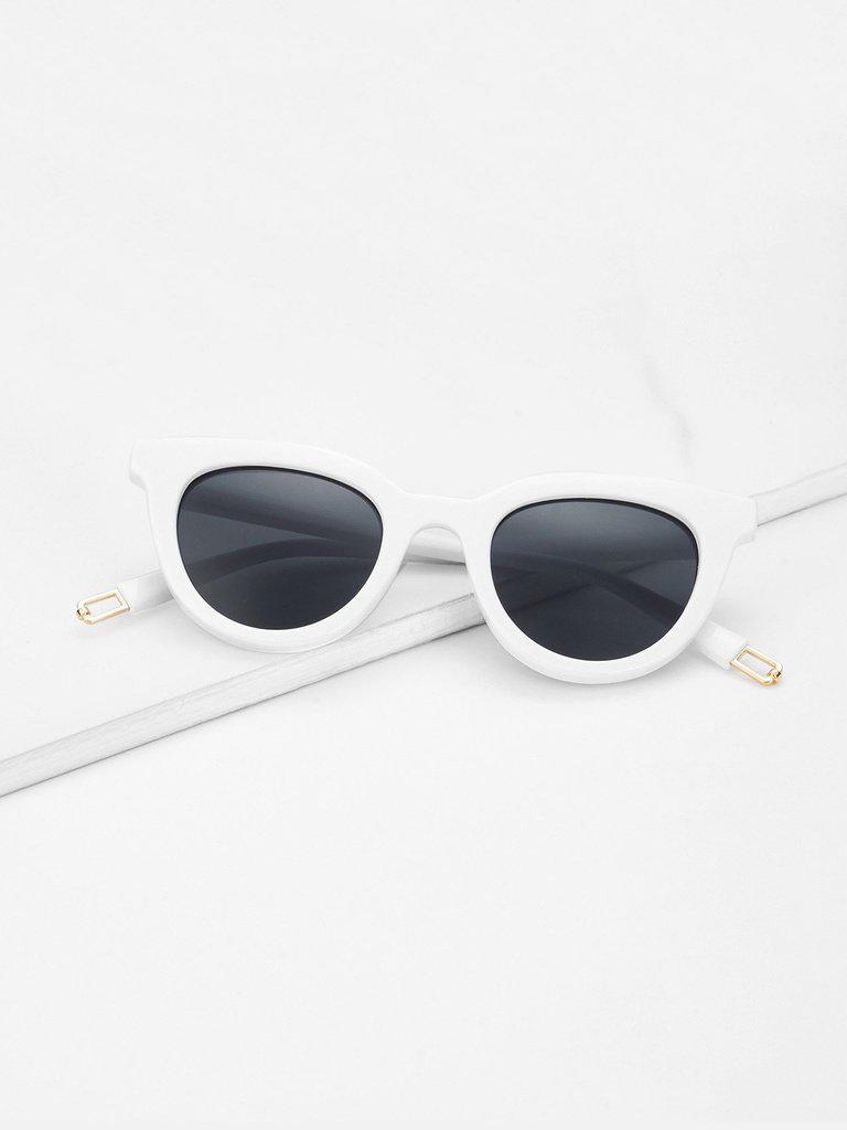 Flat Lens Cat Eye Sunglasses-accessories-Des Mess
