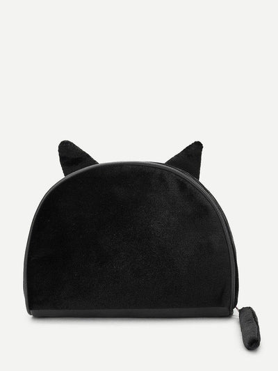 Cat Ear Design Makeup Clutch-makeup-Des Mess