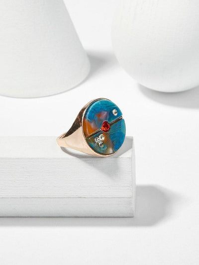 Rhinestone Detail Ring-jewelry-Des Mess