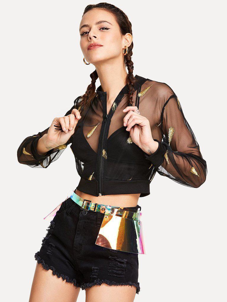 Iridescent Exaggerated Belt-accessories-Des Mess