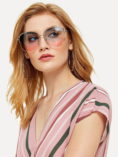 Ombre Lens Aviator Sunglasses-accessories-Des Mess