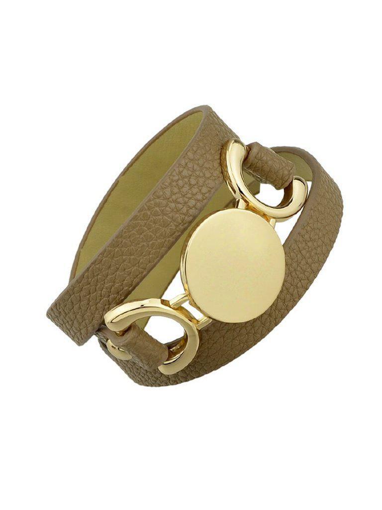 Khaki Multi-Layer Winding Wide Bracelet--Des Mess