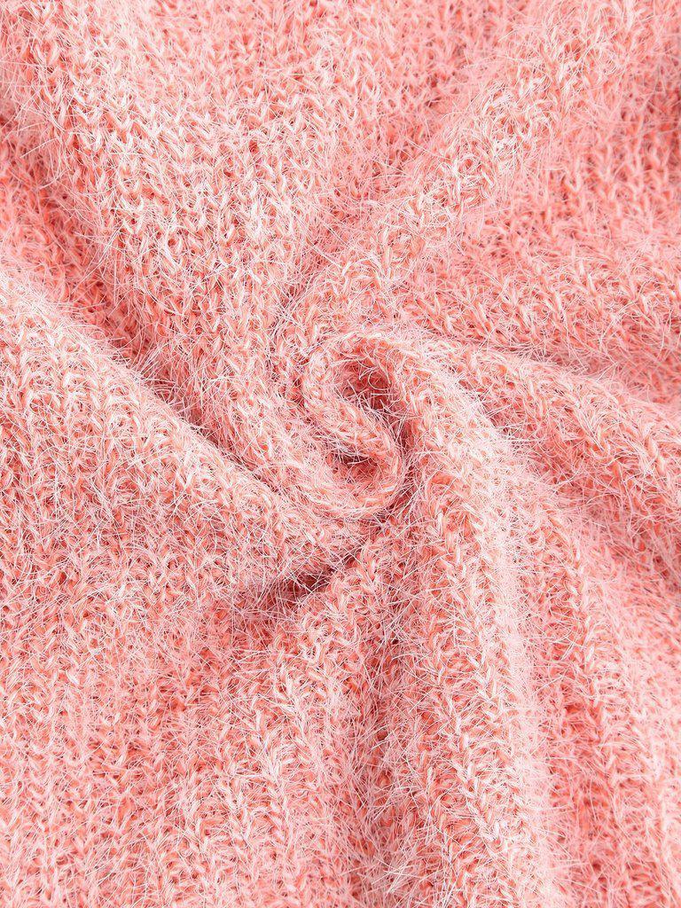 Fuzzy Chunky Knit Sweater-outerwear-Des Mess