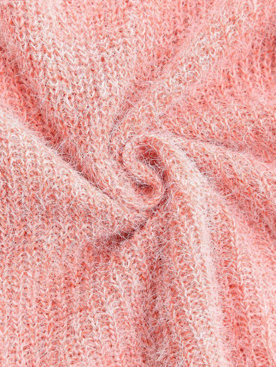 Fuzzy Chunky Knit Sweater-outerwear-Des Mess