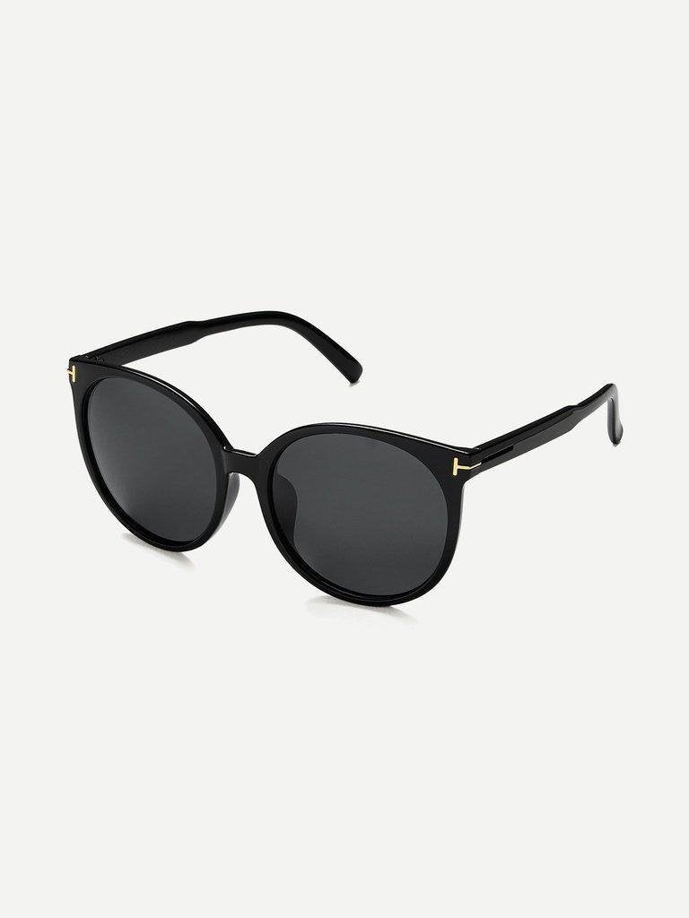 Black Cat Eye Reflective Lenses Sunglasses-accessories-Des Mess