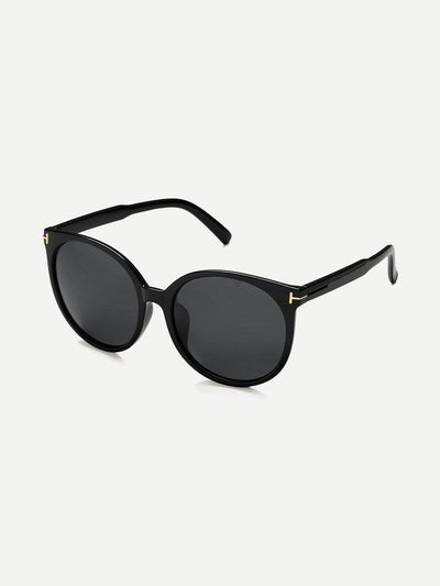 Black Cat Eye Reflective Lenses Sunglasses-accessories-Des Mess