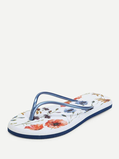 Floral Toe Post Sandals-shoes-Des Mess