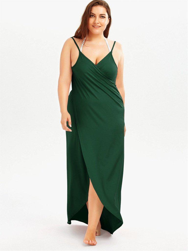 Wrap Spaghetti Straps Cover Up-swimwear-Des Mess