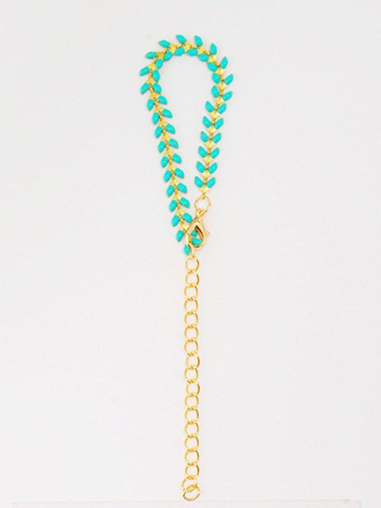 Leaf Shaped Chain Bracelet--Des Mess
