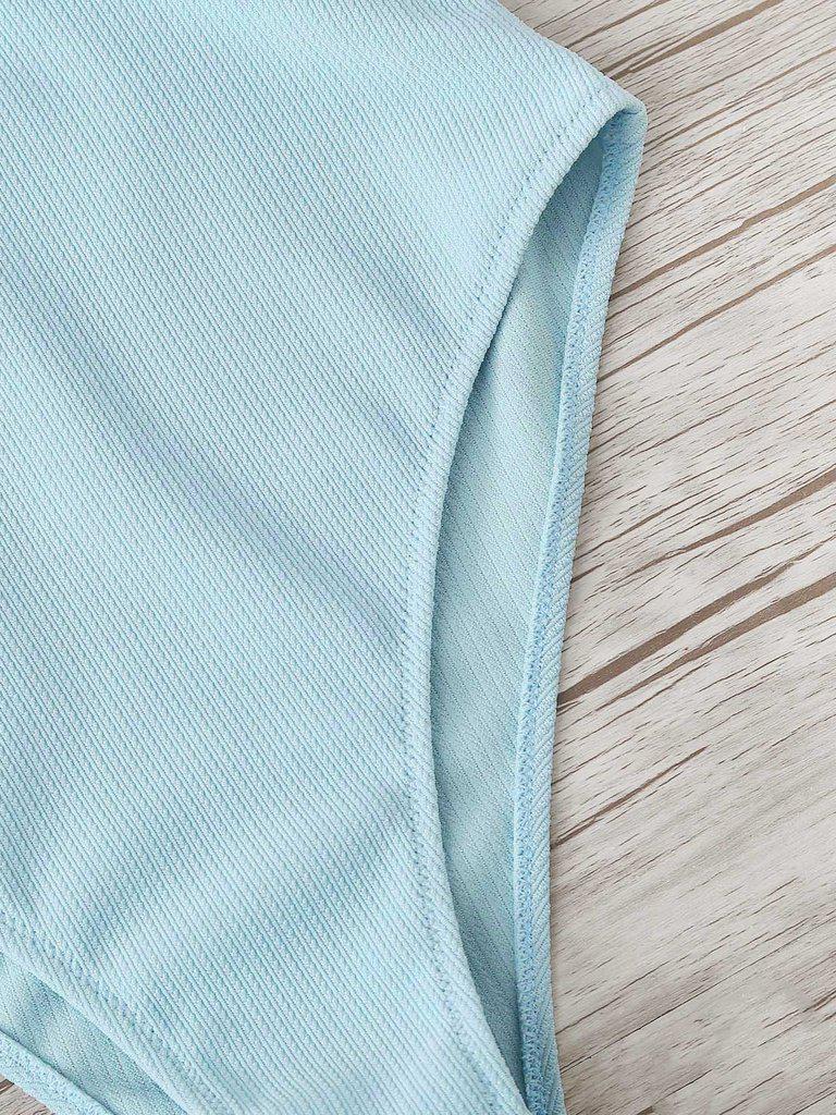 Two Tone Cut Out Swimsuit-swimwear-Des Mess