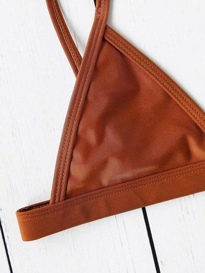 Sexy Triangle Bikini Set-swimwear-Des Mess