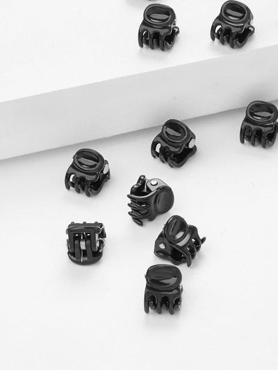 Plain Mini Hair Clip 10Pairs-hair-Des Mess