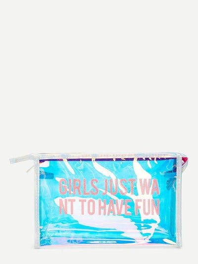 Iridescence PVC Makeup Bag-makeup-Des Mess