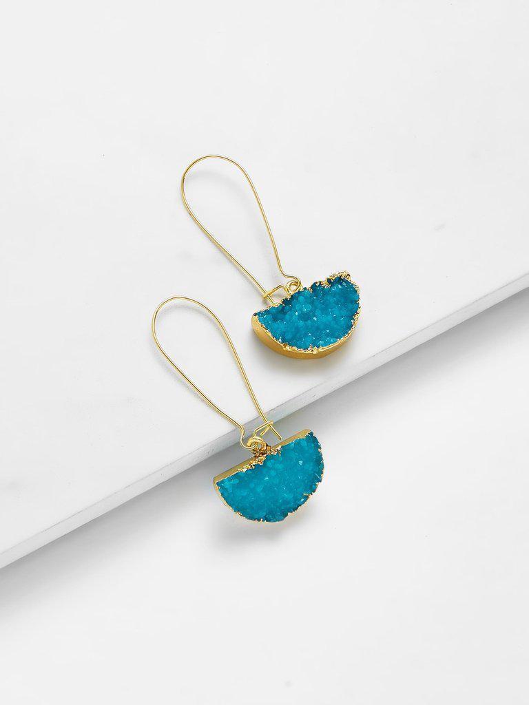Half Circle Design Drop Earrings-jewelry-Des Mess