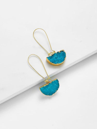 Half Circle Design Drop Earrings-jewelry-Des Mess