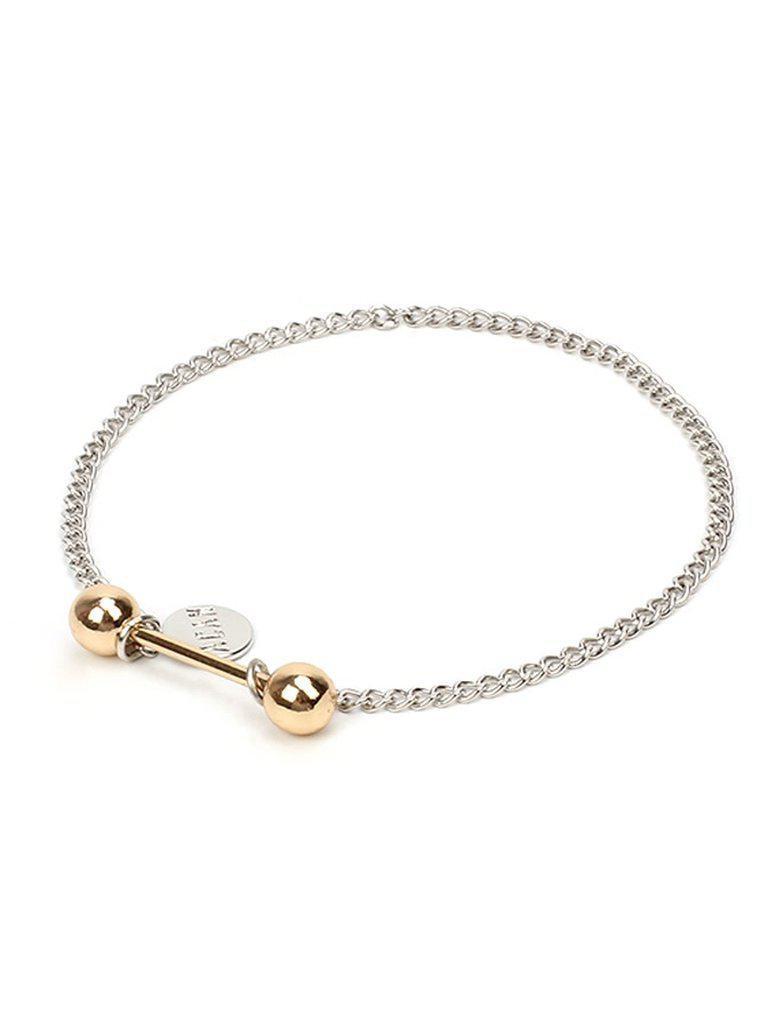 Metal Ball & Sequin Design Chain Anklet-jewelry-Des Mess
