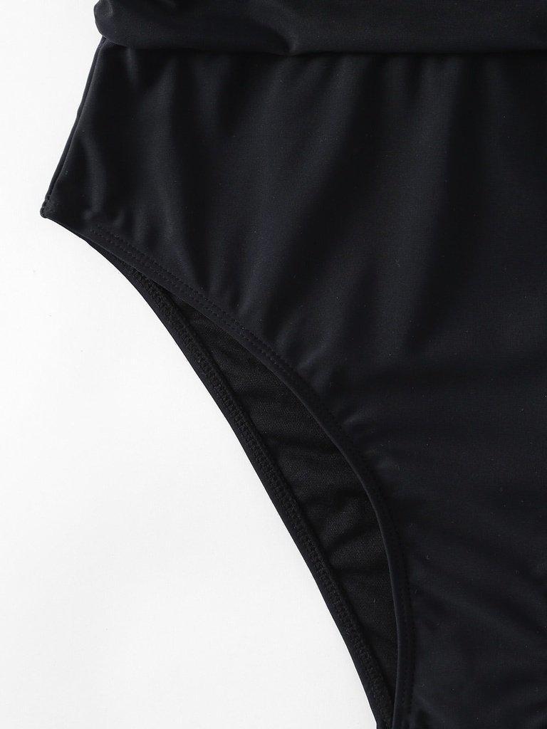 Plunge Neckline Swimsuit-swimwear-Des Mess