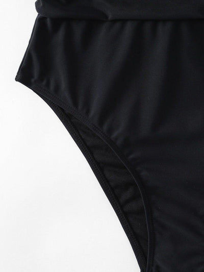 Plunge Neckline Swimsuit-swimwear-Des Mess