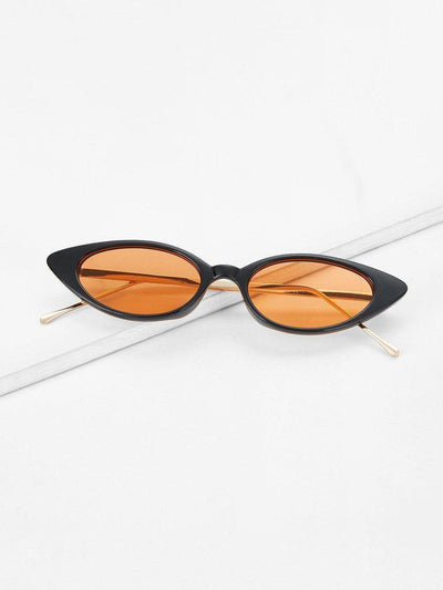 Cat Eye Metal Temple Sunglasses-accessories-Des Mess