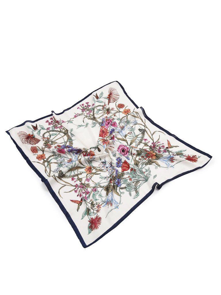 Calico Print Contrast Trim Bandana-accessories-Des Mess