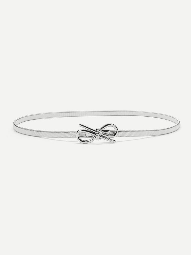 Bow Decorated Skinny Belt-accessories-Des Mess