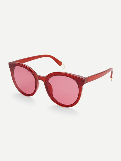 Cat Eye Mirror Lens Sunglasses-accessories-Des Mess