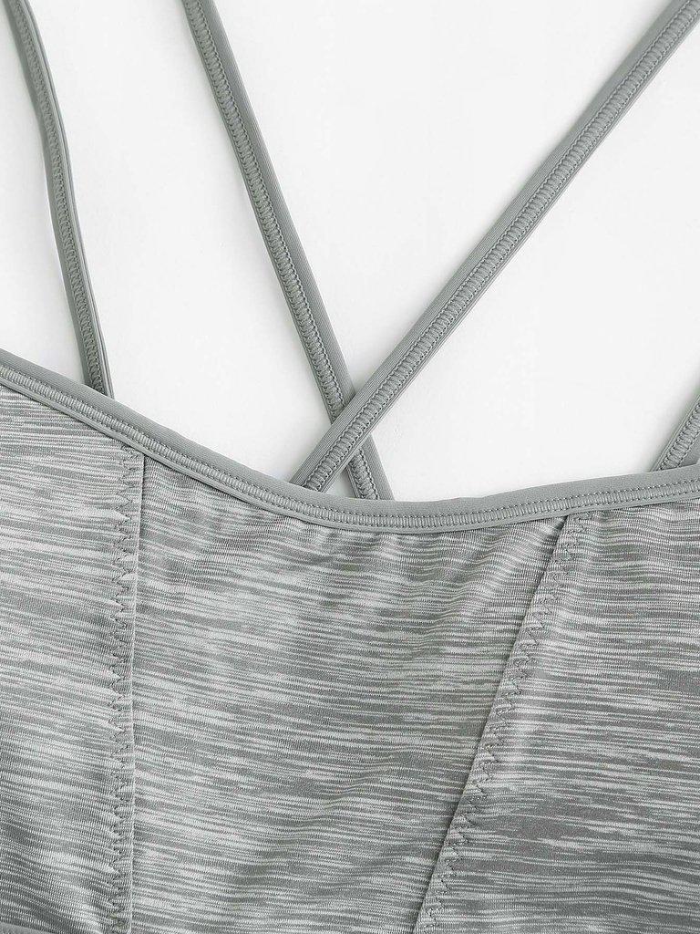 Space Dye Strappy Sports Bra-sportswear-Des Mess