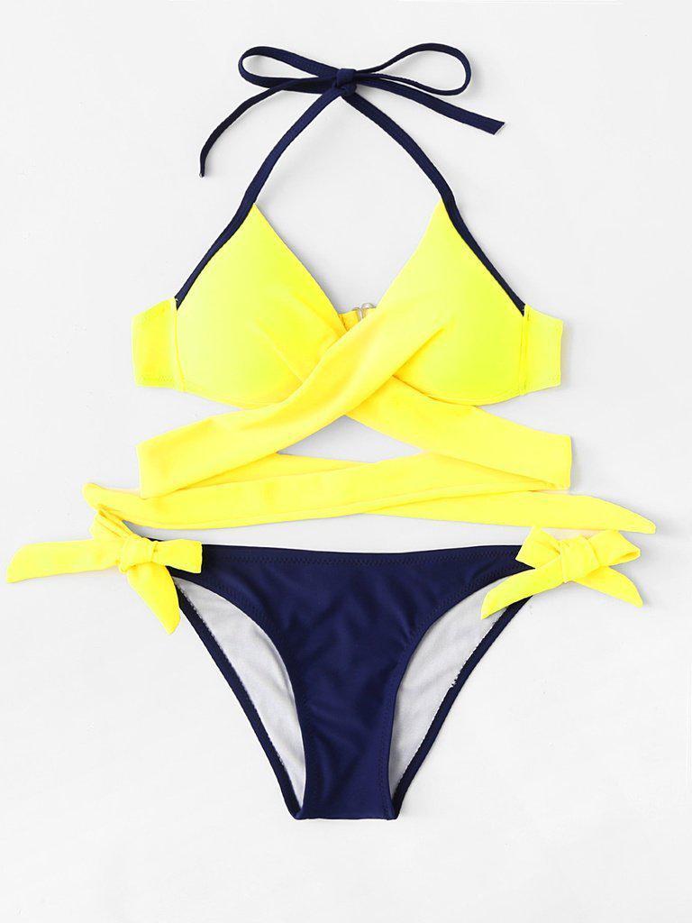 Crossover Mix & Match Bikini Set-swimwear-Des Mess