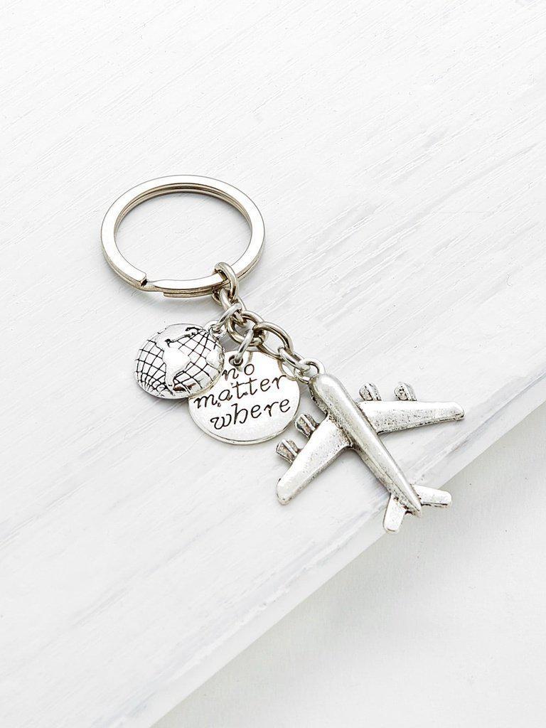 Mini Metal Aircraft Decorated Keychain-others-Des Mess
