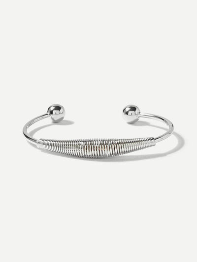 Metal Ball Cuff Bangle--Des Mess