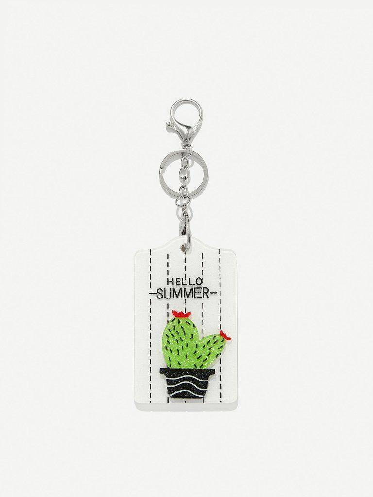 Cactus Pattern Keychain-others-Des Mess