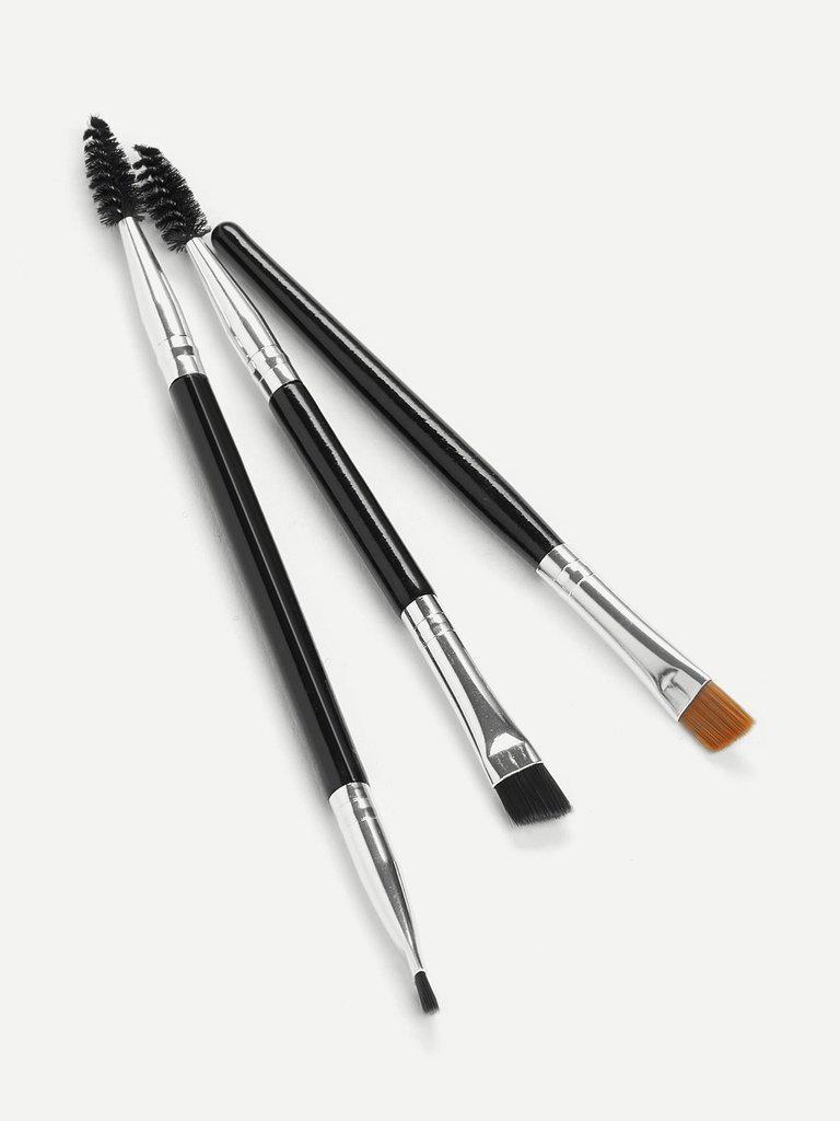 Duo Eye Brow Brush 3pcs-makeup-Des Mess