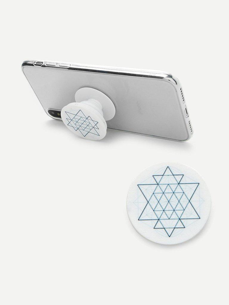 Geometric Pattern Gasbag Phone Holder-others-Des Mess