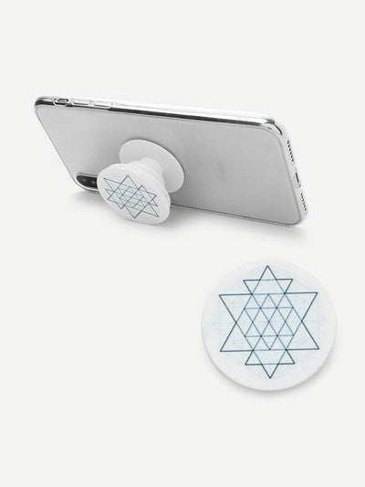 Geometric Pattern Gasbag Phone Holder-others-Des Mess