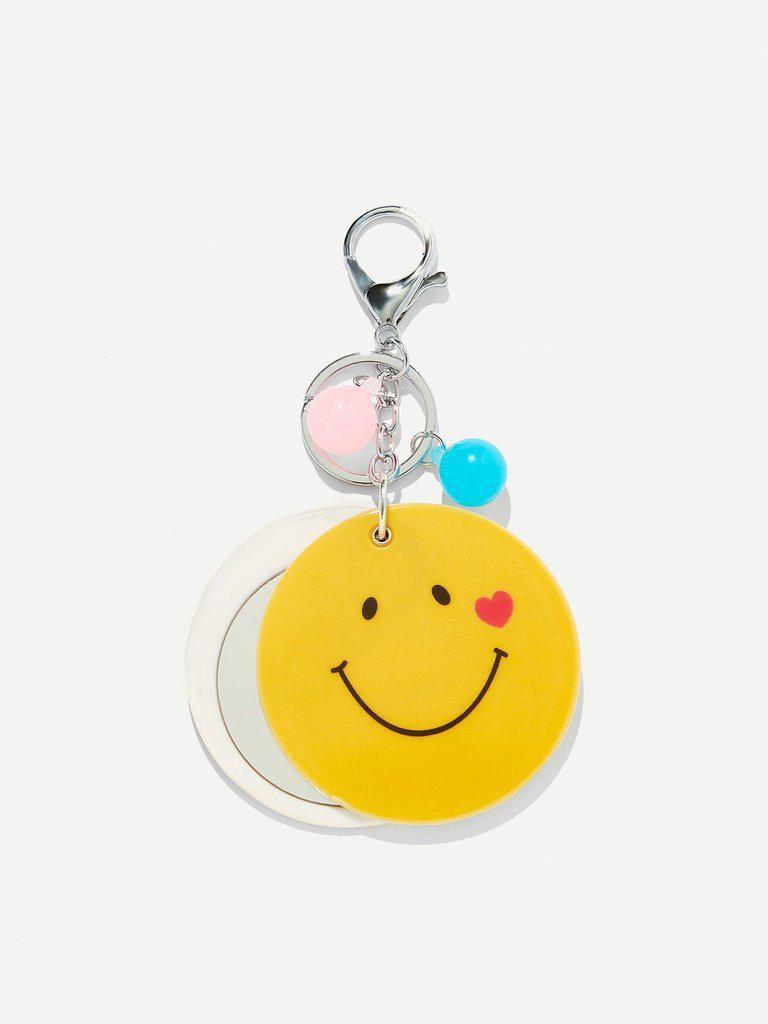Random Color Ball Round Emoji Keychain-others-Des Mess