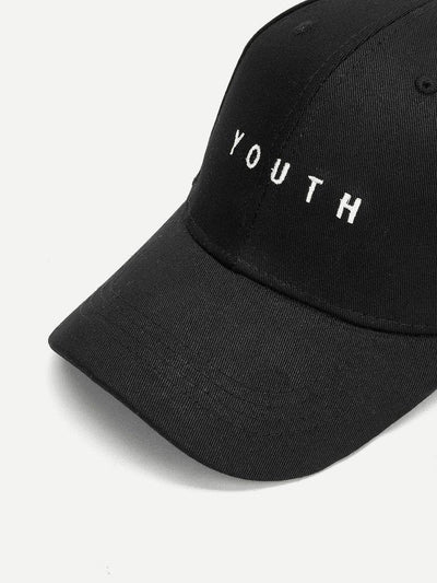 Embroidered Letter Baseball Cap-accessories-Des Mess