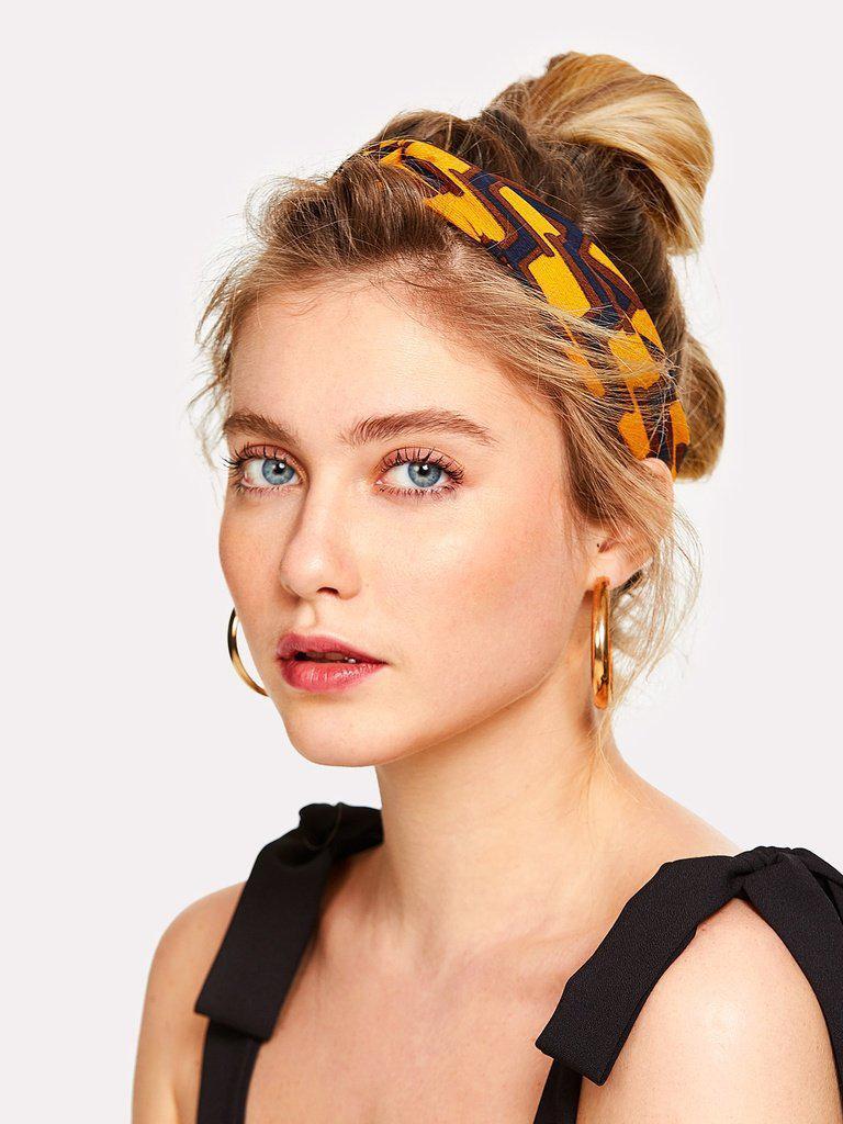 Plaid Twist Headband-hair-Des Mess