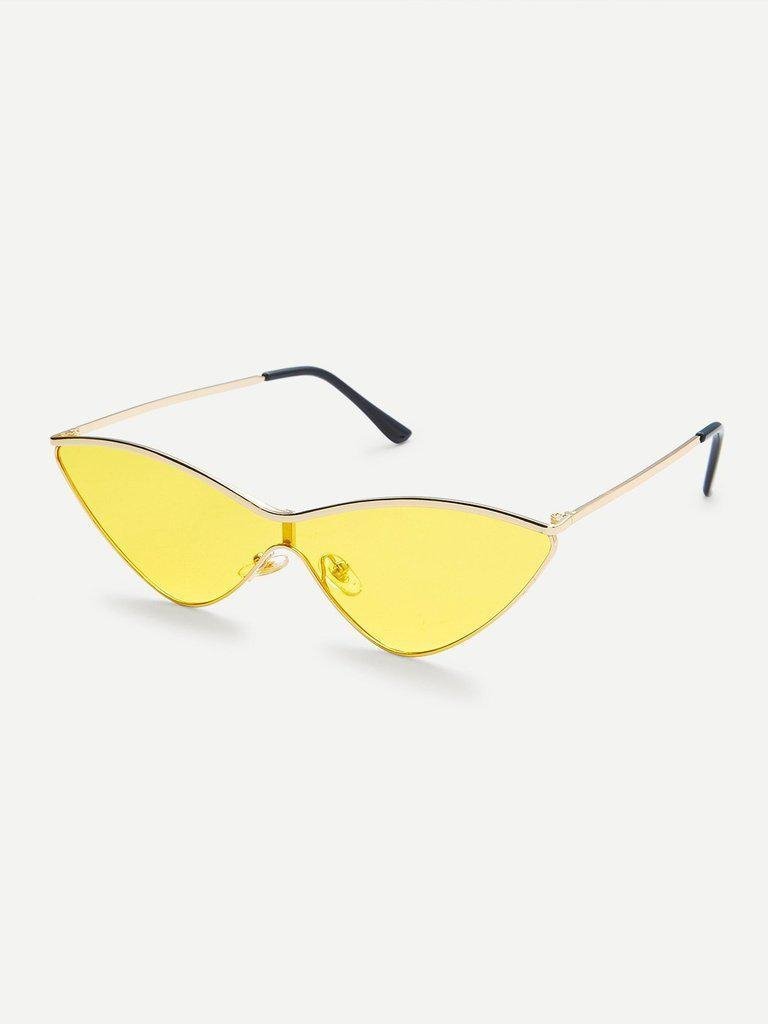 Metal Extreme Cat Eye Sunglasses-accessories-Des Mess