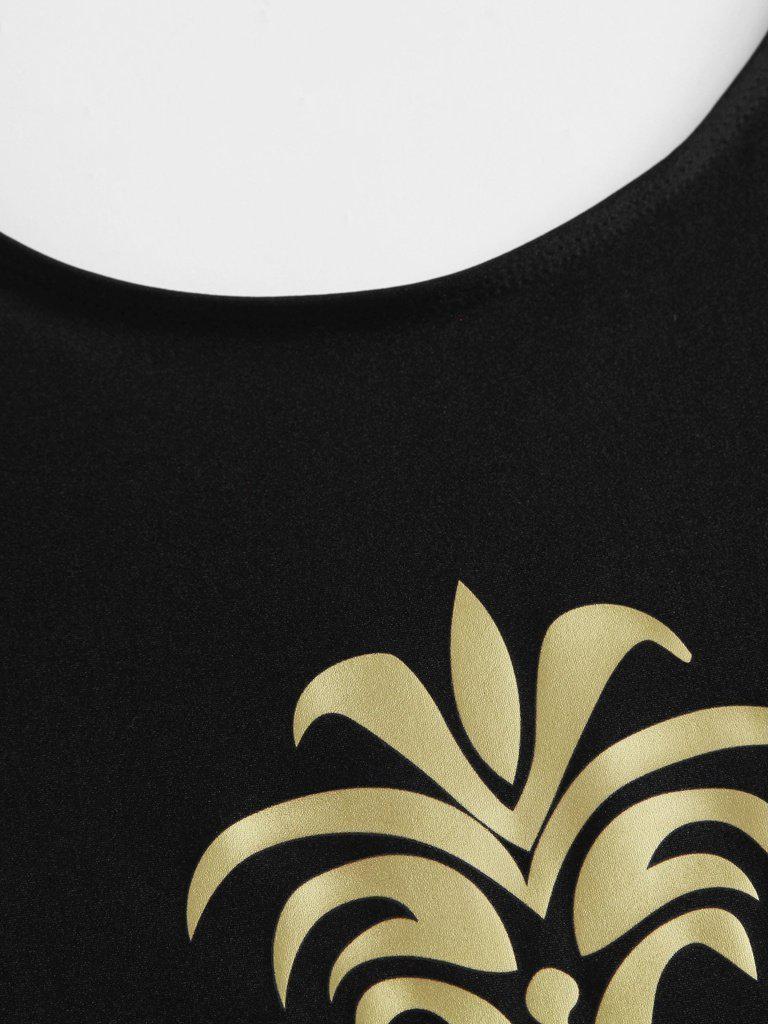 Pineapple Print Swimsuit-swimwear-Des Mess