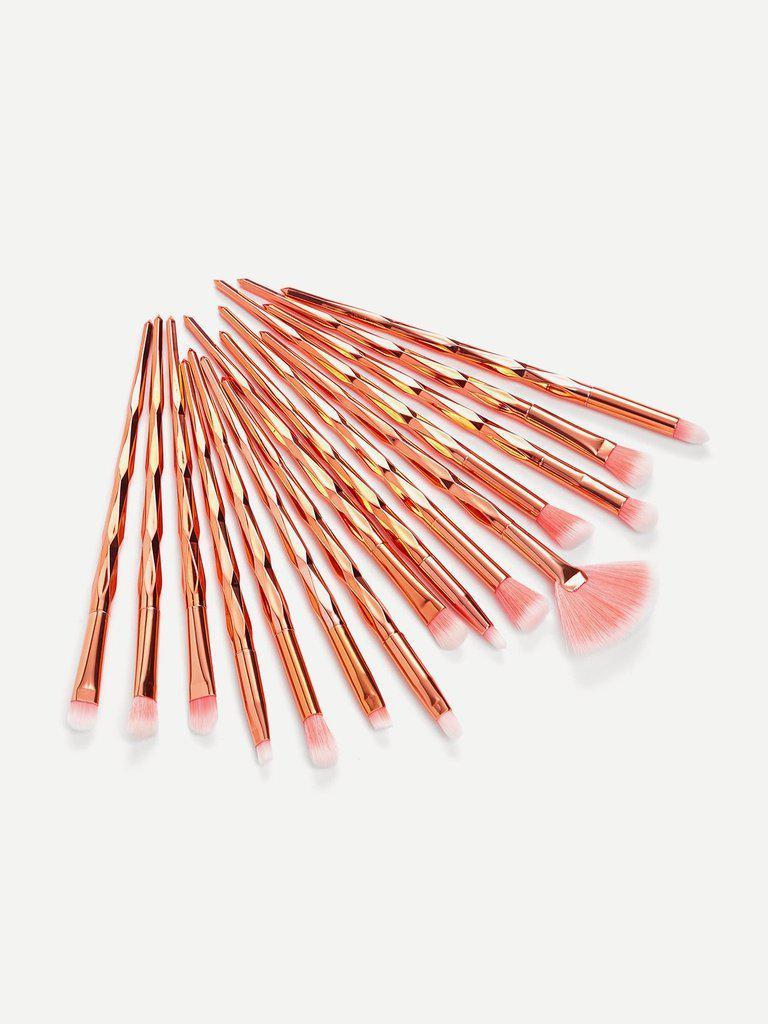 Diamond Shaped Handle Eye Brush 11pcs-makeup-Des Mess