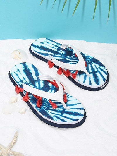 Tassel Detail Flip Flops-shoes-Des Mess