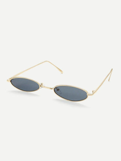 Metal Frame Flat Lens Sunglasses-accessories-Des Mess