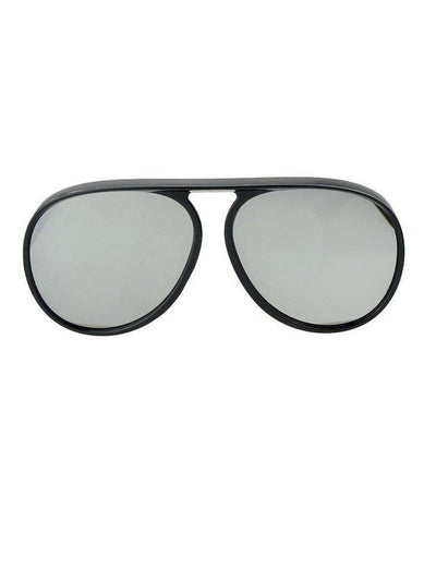 Blackwhite Large Frame Thick Side Sunglasses-accessories-Des Mess