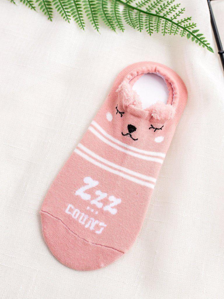Striped Design Cartoon Socks 5Pairs-accessories-Des Mess