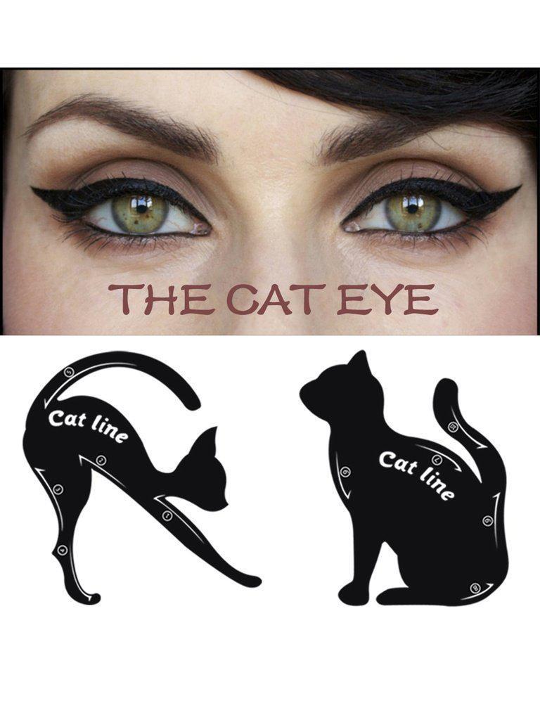 Cat Eyeliner Stencil-makeup-Des Mess