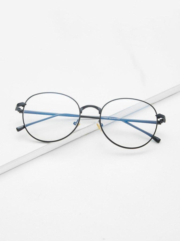 Metal Frame Clear Lens Glasses-accessories-Des Mess