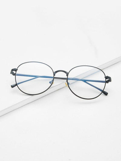 Metal Frame Clear Lens Glasses-accessories-Des Mess