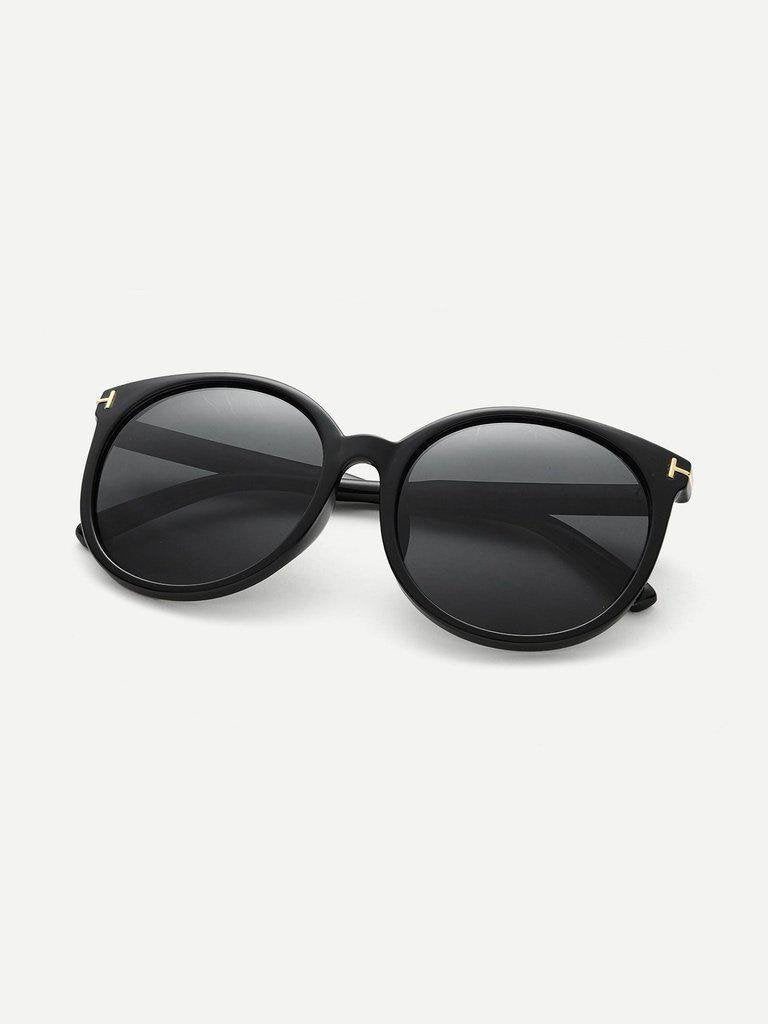 Black Cat Eye Reflective Lenses Sunglasses-accessories-Des Mess