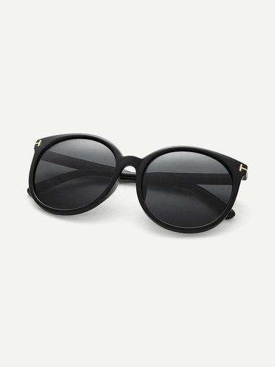 Black Cat Eye Reflective Lenses Sunglasses-accessories-Des Mess